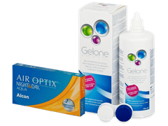 Air Optix Night and Day Aqua (6 linser) + Gelone linsvätska 360 ml