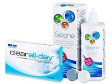 Clear All-Day (6 linser) + Gelone linsvätska 360 ml