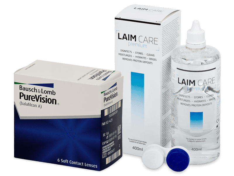 PureVision (6 linser) + Laim Care linsvätska 400 ml