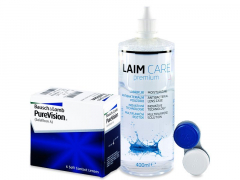 PureVision (6 linser) + Laim-Care linsvätska 400 ml