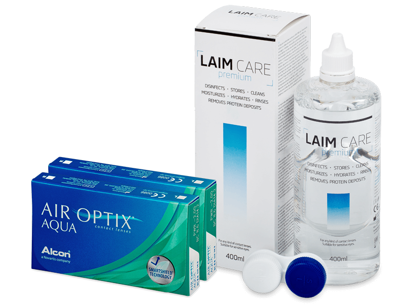 Air Optix Aqua (2x3 linser) + Laim-Care linsvätska 400ml