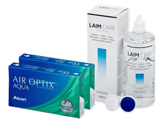 Air Optix Aqua (2x3 linser) + Laim Care linsvätska 400 ml