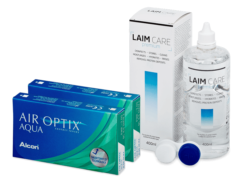 Air Optix Aqua (2x3 linser) + Laim Care linsvätska 400 ml