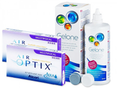 Air Optix Aqua Multifocal (2x3 linser) + Gelone linsvätska 360 ml