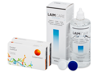Proclear Multifocal (2x3 linser) + Laim-Care linsvätska 400 ml