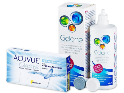 Acuvue Oasys for Astigmatism (6 linser) + Gelone linsvätska 360 ml