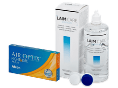 Air Optix Night and Day Aqua (6 linser) + Laim Care linsvätska 400 ml