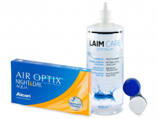 Air Optix Night and Day Aqua (6 linser) + Laim-Care linsvätska 400ml