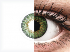 Gröna linser - natrulig effekt - med styrka - Air Optix (2 linser)