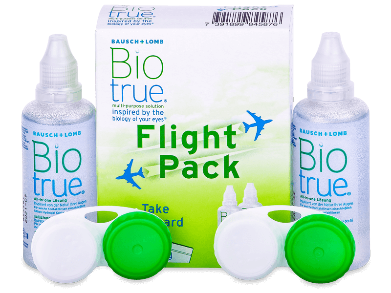 Biotrue Flight Pack linsvätska 2 x 60 ml