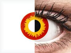 Röda och Gula Wildfire linser - ColourVUE Crazy (2 linser)
