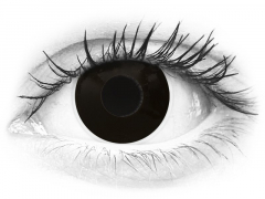 Svarta Blackout kontaktlinser - med styrka - ColourVUE Crazy (2 linser)