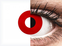 Röda Devil kontaktlinser - med styrka - ColourVUE Crazy (2 linser)