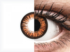 Orange Twilight kontaktlinser - med styrka - ColourVUE Crazy (2 linser)