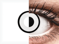 Vita Zombie kontaktlinser - med styrka - ColourVUE Crazy (2 linser)