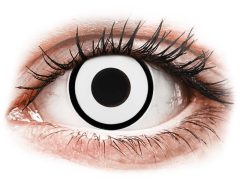 Vita Zombie kontaktlinser - med styrka - ColourVUE Crazy (2 linser)