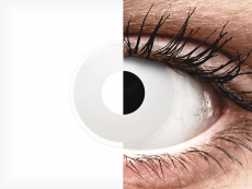 Vita WhiteOut kontaktlinser - med styrka - ColourVUE Crazy (2 linser)