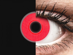 Röda Glow kontaktlinser - ColourVUE Crazy (2 linser)
