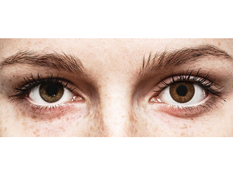 Bruna kontaktlinser - med styrka - TopVue Color (2 linser)