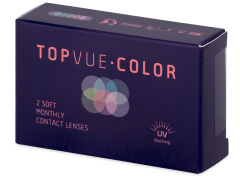 Gråa kontaktlinser - med styrka - TopVue Color (2 linser)