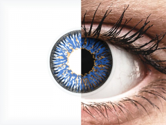 Blå Glamour kontaktlinser - med styrka - ColourVUE (2 linser)
