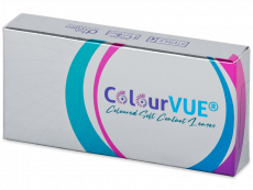 Gråa Glamour kontaktlinser - med styrka - ColourVUE (2 linser)