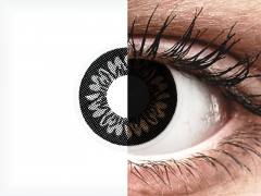 Svarta BigEyes kontaktlinser - med styrka - ColourVUE (2 linser)