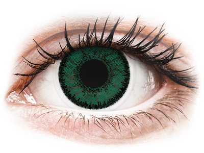 Gröna Amazon linser - SofLens Natural Colors - med styrka (2 linser)