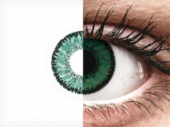 Gröna Amazon linser - SofLens Natural Colors - med styrka (2 linser)