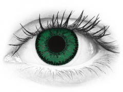 Gröna Emerald linser - SofLens Natural Colors - med styrka (2 linser)