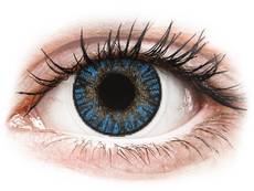 Blåa True Sapphire linser - FreshLook ColorBlends - Med styrka (2 linser)