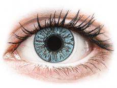 Blåa kontaktlinser - FreshLook Colors - Med styrka (2 linser)