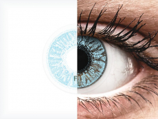 Blåa kontaktlinser - FreshLook Colors - Med styrka (2 linser)
