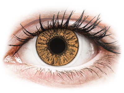 Bruna Hazel kontaktlinser - FreshLook Colors - Med styrka (2 linser)