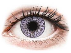 Lila kontaktlinser - FreshLook Colors - Med styrka (2 linser)