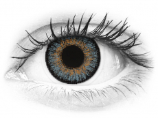 Blåa kontaktlinser - FreshLook One Day Color - Med styrka (10 linser)