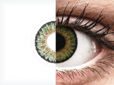 Gröna kontaktlinser - FreshLook One Day Color - Med styrka (10 linser)