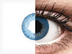 Blåa Pacific linser - FreshLook Dimensions - Med styrka (6 linser)
