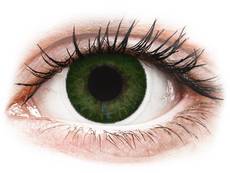 Gröna Sea linser - FreshLook Dimensions - Med styrka (6 linser)