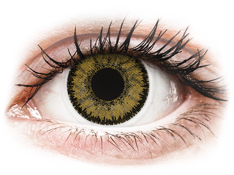 Mörkbruna Hazel linser - SofLens Natural Colors - med styrka (2 linser)