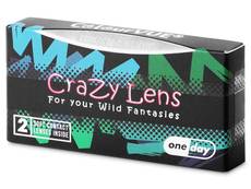 Orange Werewolf plano endagskontaktlinser - ColourVUE Crazy (2 linser)