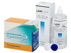 PureVision 2 for Astigmatism (6 linser) + Laim Care linsvätska 400 ml