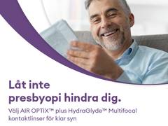 Air Optix plus HydraGlyde Multifocal (6 linser)