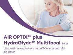Air Optix plus HydraGlyde Multifocal (6 linser)
