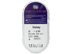 TopVue Color - Honey - styrka (2 linser)