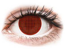 ColourVUE Crazy Lens - Red Screen - utan styrka (2 linser)