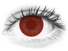 ColourVUE Crazy Lens - Red Screen - utan styrka (2 linser)