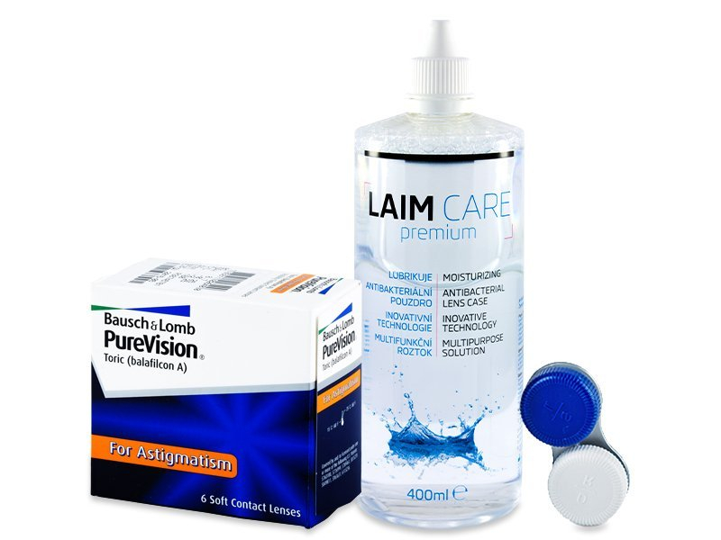 PureVision Toric (6 linser) + Laim-Care linsvätska 400 ml