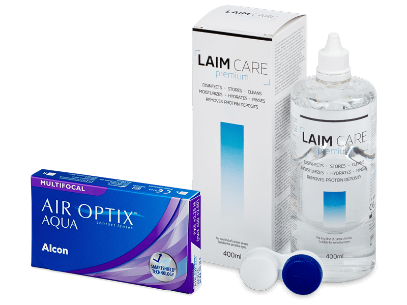 Air Optix Aqua Multifocal (6 linser) + Laim-Care linsvätska 400 ml