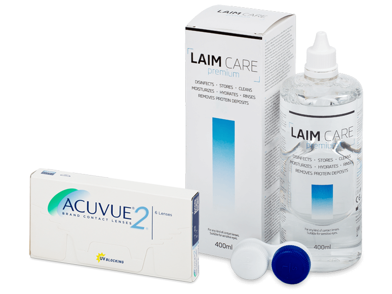 Acuvue 2 (6 linser) + Laim-Care linsvätska 400 ml